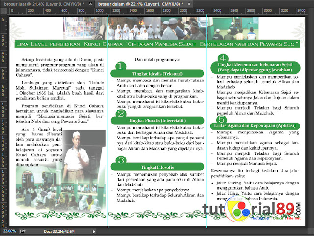 Cara mudah membuat brosur lipat 3 dengan photoshop