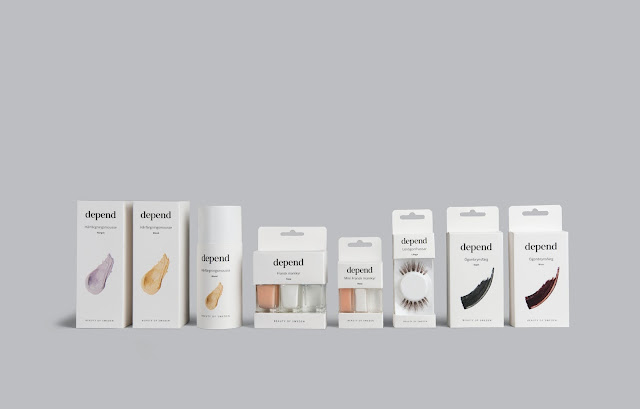 Depend Minimalistic Cosmetic Packaging By Sandra Kristensson, Emily Karlsson and Marie Hjalmarsson