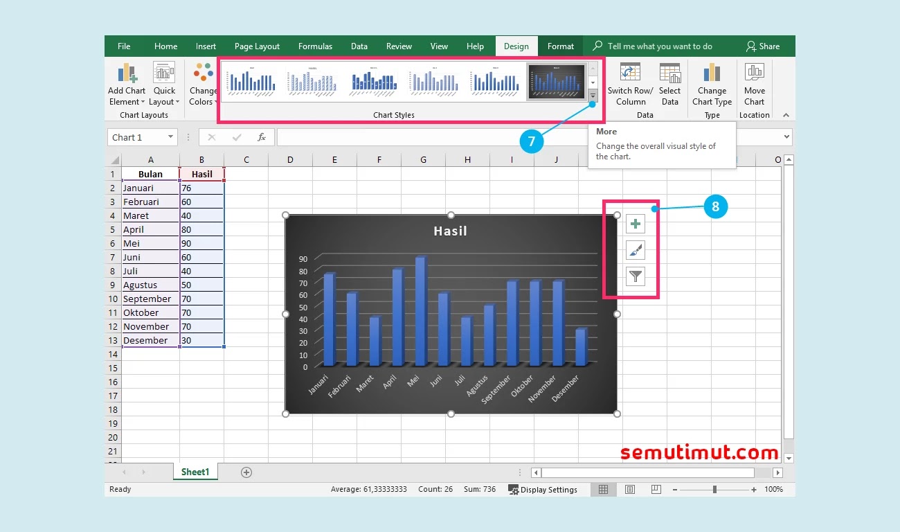 Cara Membuat Diagram Batang Di Microsoft Excel Gambar Semutimut Tutorial Hp Dan Komputer Terbaik