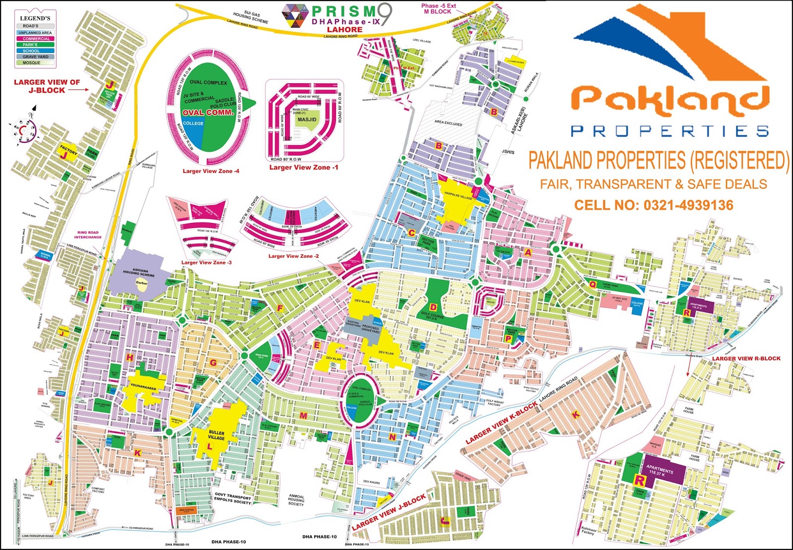 Dha Phase 3 Rawalpindi Map