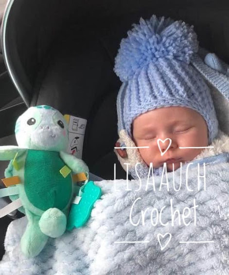 Baby Olivers Earflap crochet hat pattern FREE