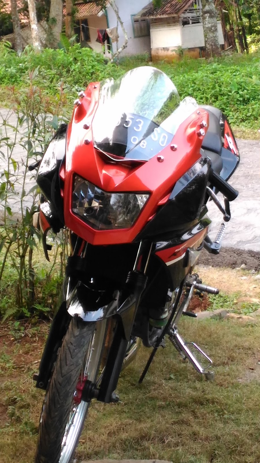 Kumpulan Modifikasi Motor Ninja R Warna Merah Terbaru Dan