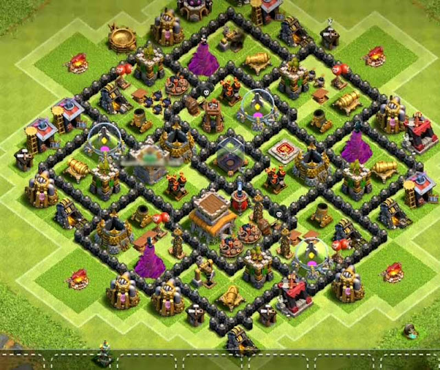 Base Town Hall 8 Clash of Clans Hybrid