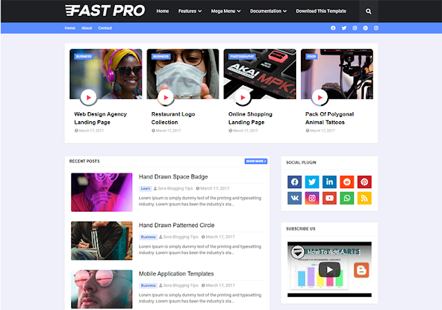 DOWNLOAD FastPro Blogger Template