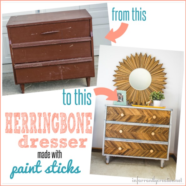 herringbone dresser