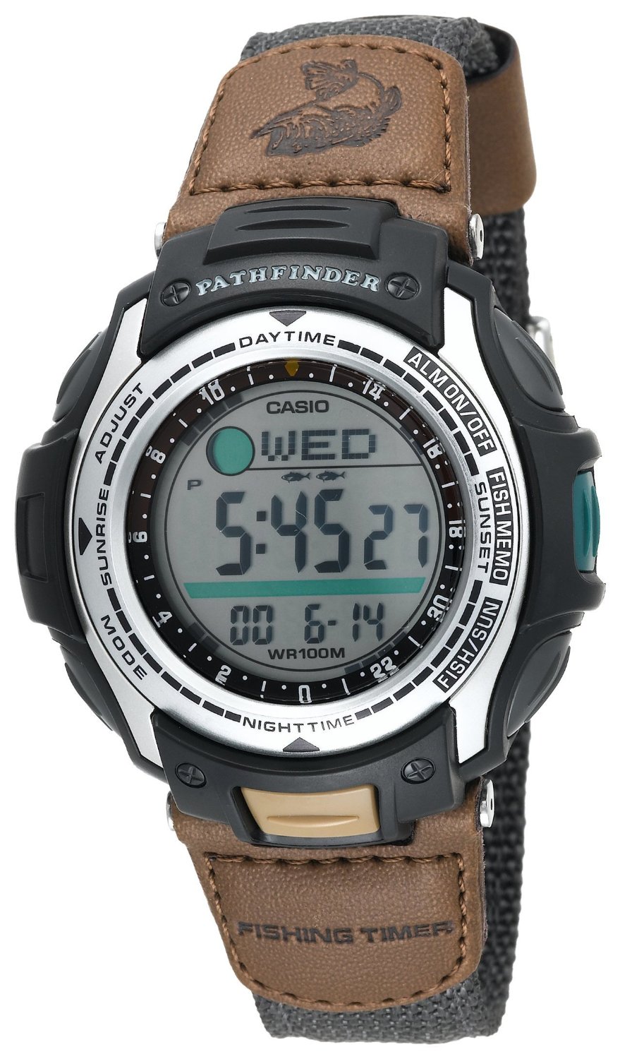 Casio Men's PAS400B-5V Pathfinder Forester Fishing Moon Phase Watch