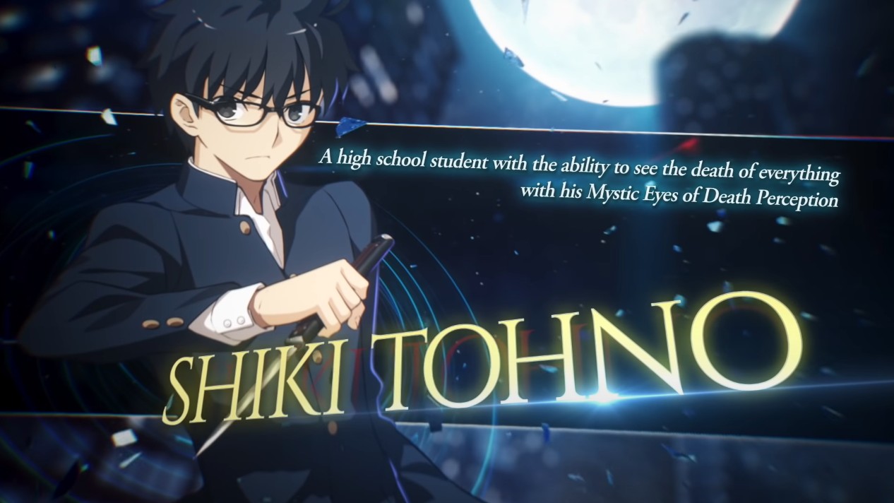 Melty Blood: Type Lumina (Switch): confira o trailer do lutador Shiki Tohno - Nintendo Blast