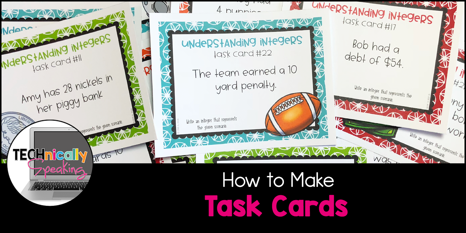 How To Make Task Cards  Technically Speaking with Amy Throughout Task Cards Template