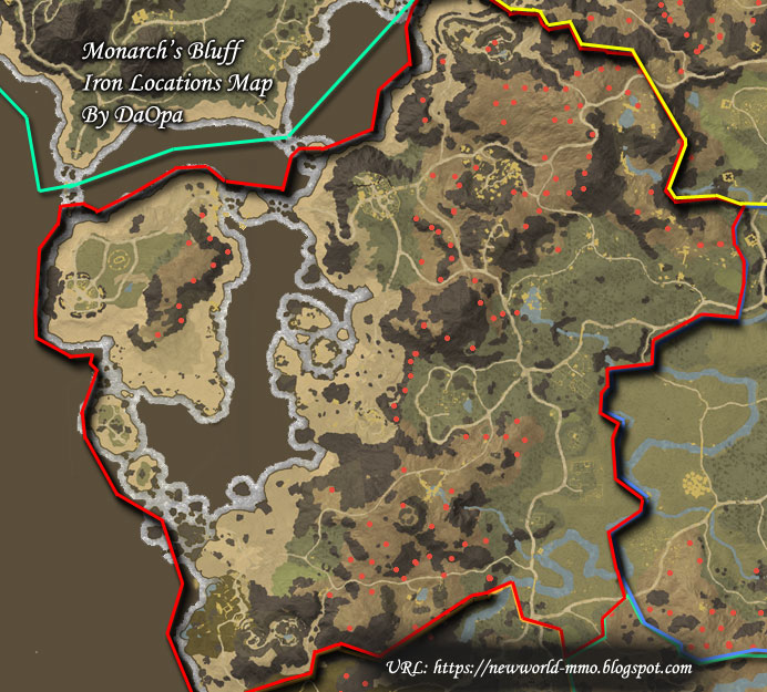 New World Monarch's Bluffs iron map