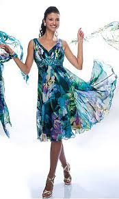 vestido de voal estampado