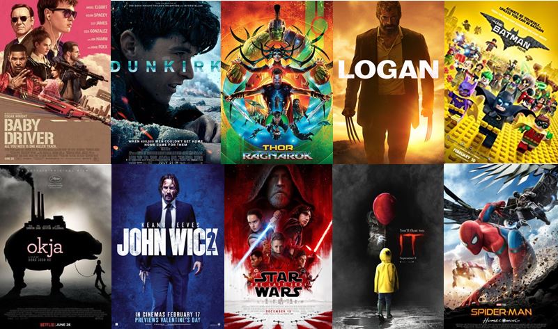 MoviePush: Top Ten Movies Of 2017