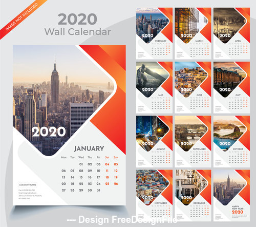 Calendar 2022 Template Vector