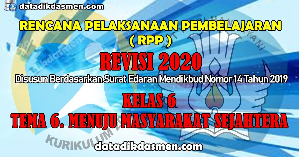 Rpp Covid Kls 6 Semester 2 Guru Berbagi Rpp Daring Kelas