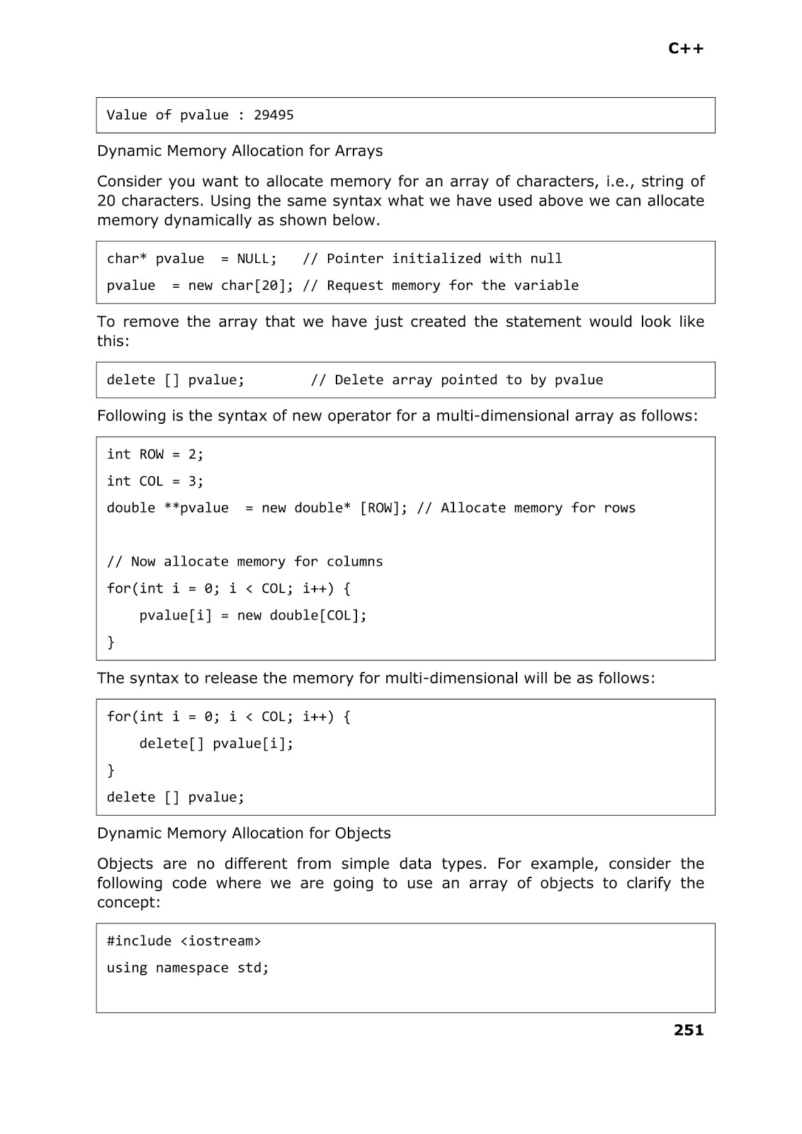 Computer Languages and Work From Home Jobs C++ LANGUAGE DYNAMIC MEMORY