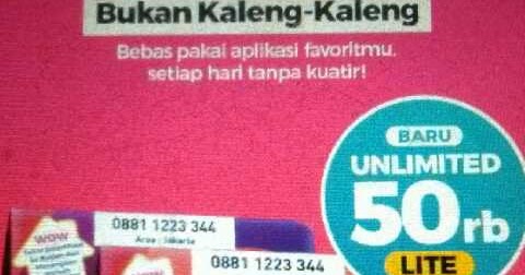 Baru Paket Smartfren Unlimited Lite 50rb