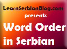 Serbian 301 - Word Order with SE