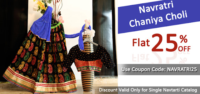Buy Online Fashionable yet Traditional Ghagara Cholis for Navratri