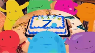 Seven creatures gather for a birthday party, Sesame Street Episode 4401 Telly gets Jealous season 44