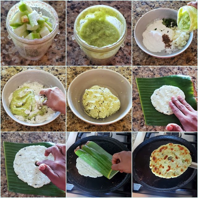 images of Ridge Gourd Akki Rotti / Luffa Akki Roti / Sponge Gourd Akki Roti / Akki Roti Recipe / Akki Rotti Recipe