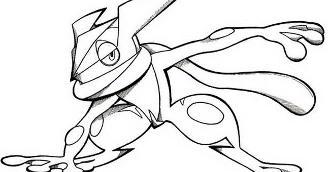 Pokemon Ash Greninja Drawing