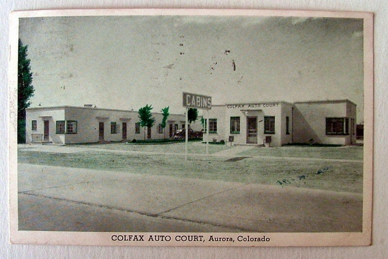 Colfax Avenue Colfax Auto Court Postcard