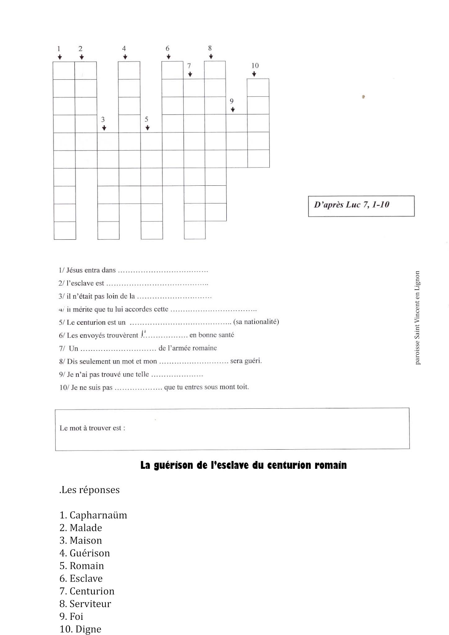 diaporamas bd jeux cate la guerison de l esclave du centurion romain