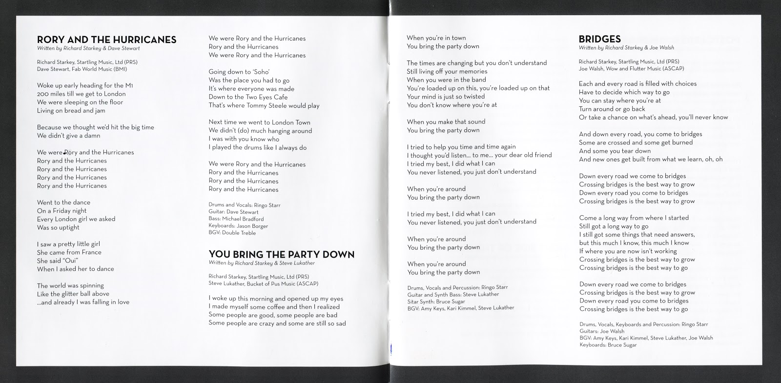 The BEATLES Illustrated Postcards From Paradise Ringo Starr