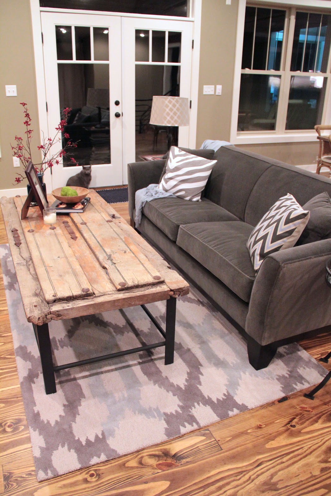 The House at Coppercreek Barn door coffee table
