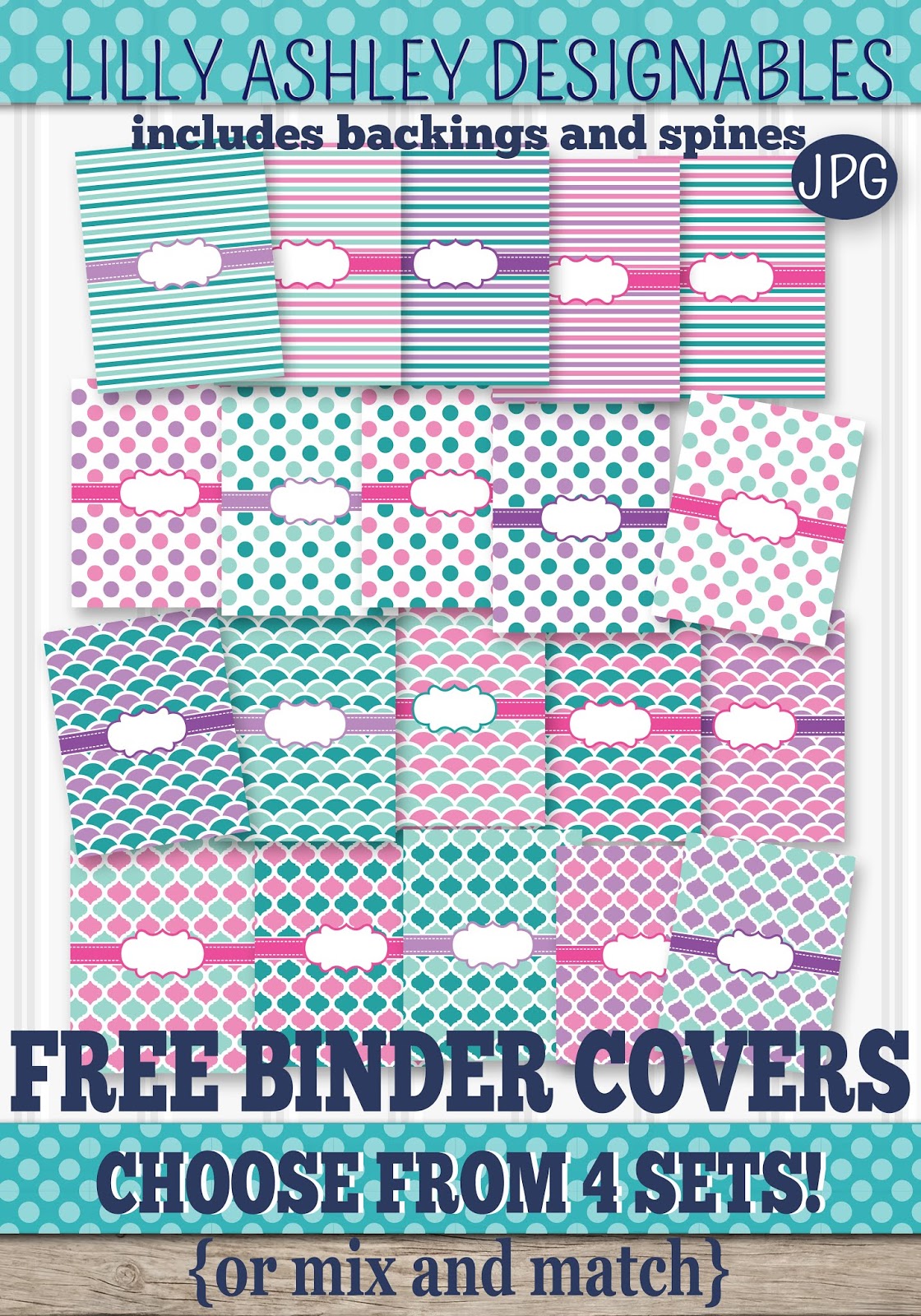 free printable binder covers and spines make it create free cut files and p...