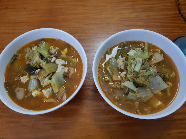 Two Bowls of Kimchi Soup