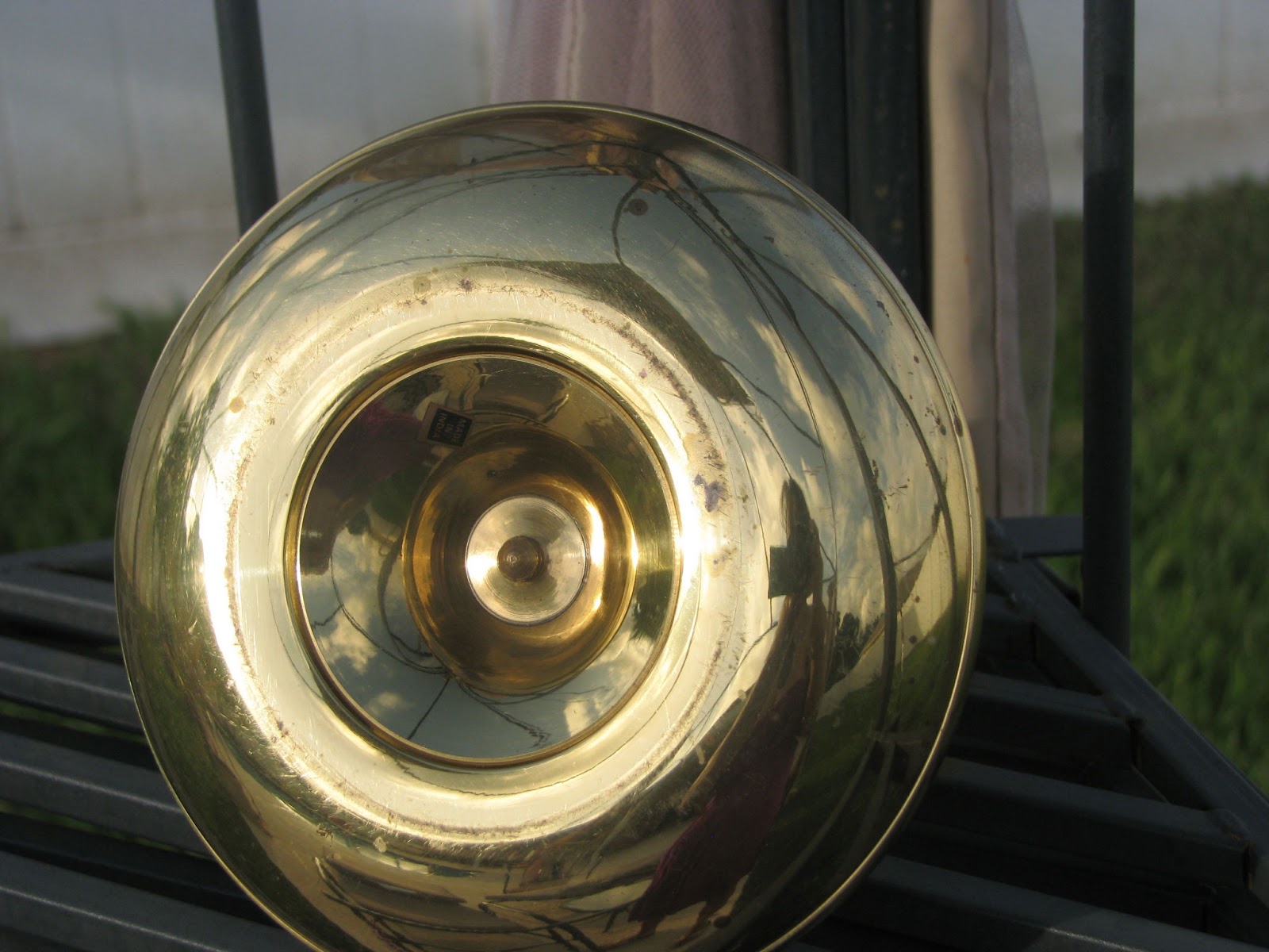 JDC Nikol Antiques & Crafts BRASS CANDLE HOLDER. SOLID BRASS. MADE IN