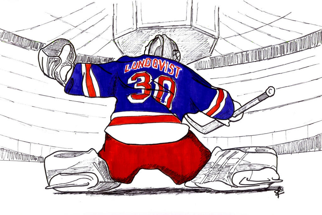 Hockey in art Henrik Lundqvist