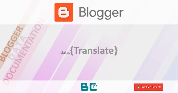Blogger - Les données du gadget Translate