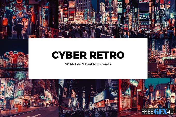 20 Cyber Retro Lightroom Presets & LUTs Free Download 20 Cyber Retro Lightroom Presets & LUTs