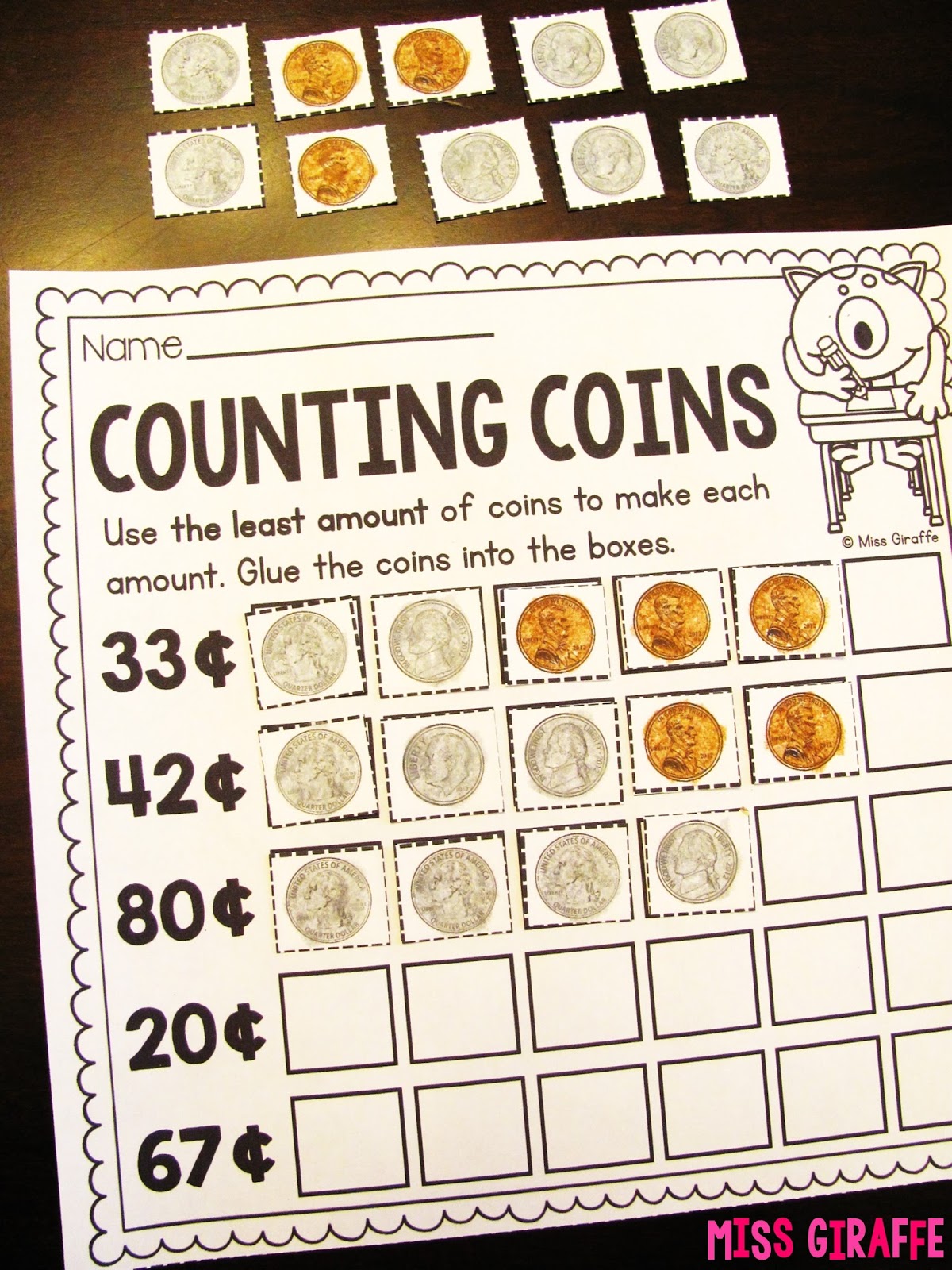 Miss Giraffe's Class: Teaching Money