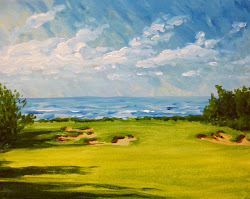 golf course painting easy 3