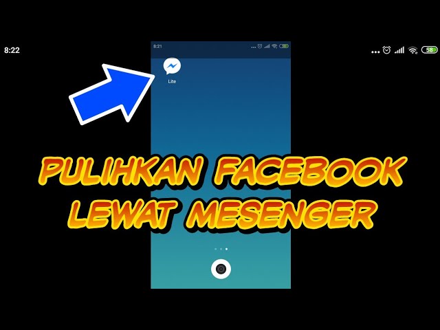 Cara Pulihkan Akun Facebook Lewat Messenger Lupa Kata Sandi Candil Kfb