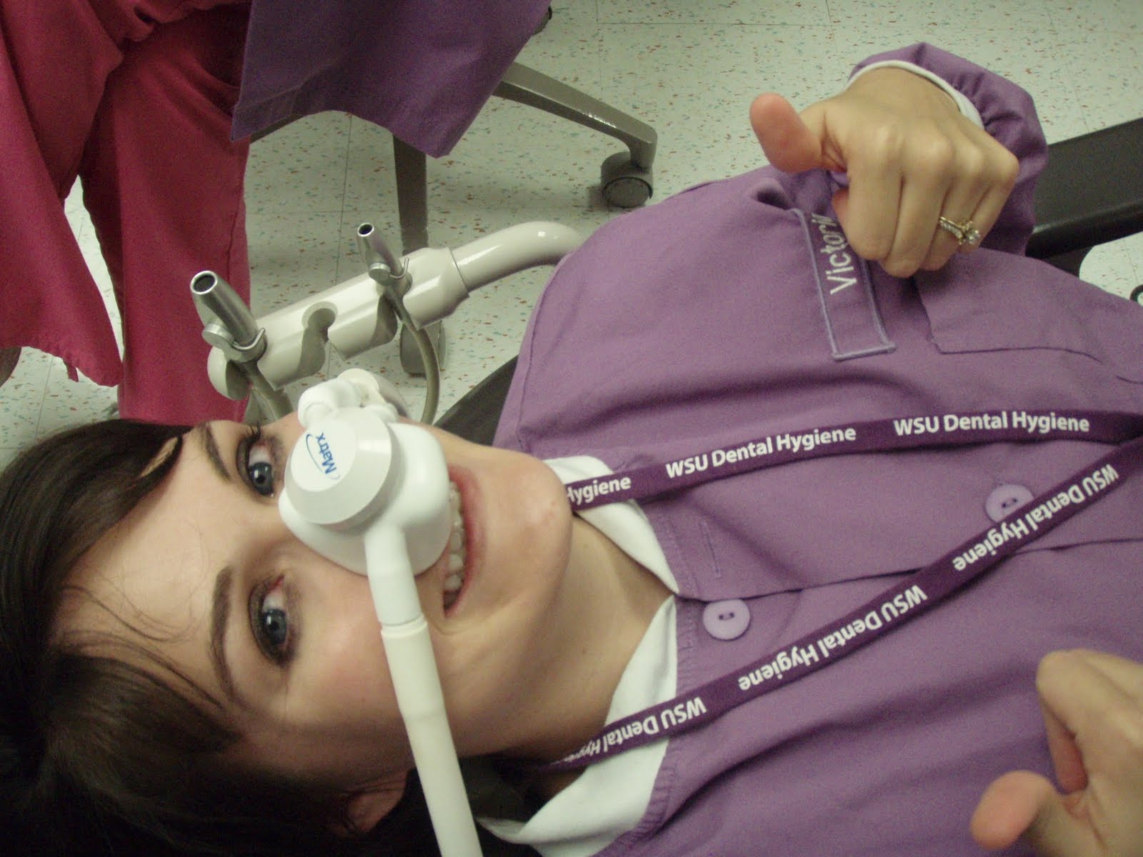 Leigh's Dental Hygiene Experience Nitrous!