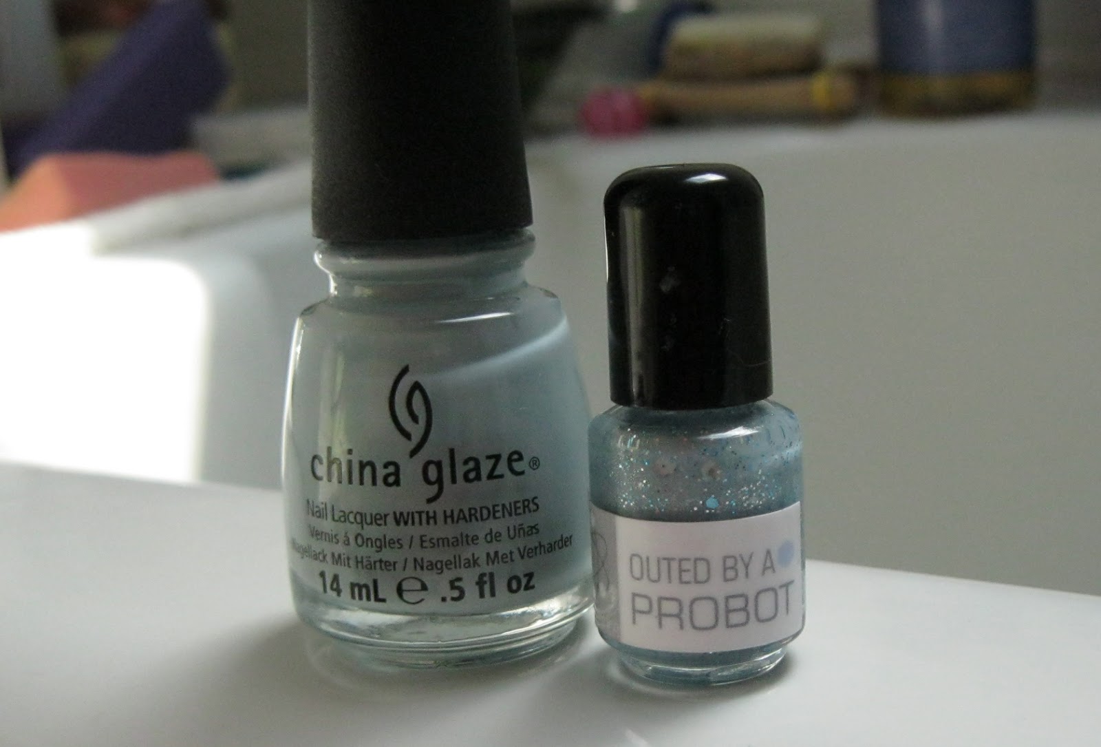 Lacquer Slacker Liz China Glaze Sea Spray and NerdLacquer Outed by a