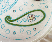 Green Outline for Paisley