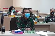 Kapok Sahli Pangdam IX/Udayana Ikuti Rakor Satgas Penanganan Covid-19 Bahas Pelaksanaan PPKM