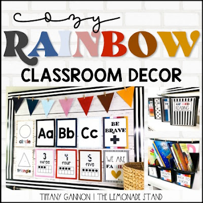 rainbow classroom decor
