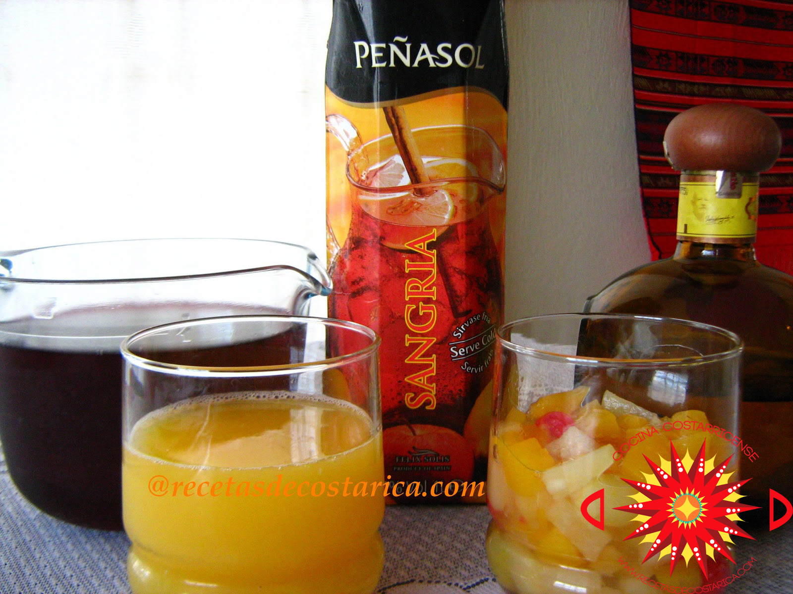 Cocina Costarricense sangría de verano