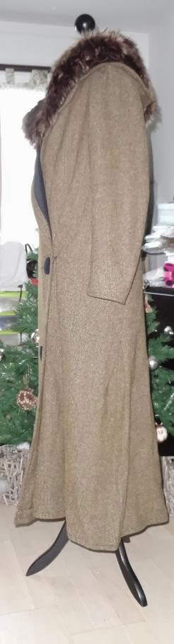 La Retourneuse de Temps: Col de manteau 1920 en fausse fourrure