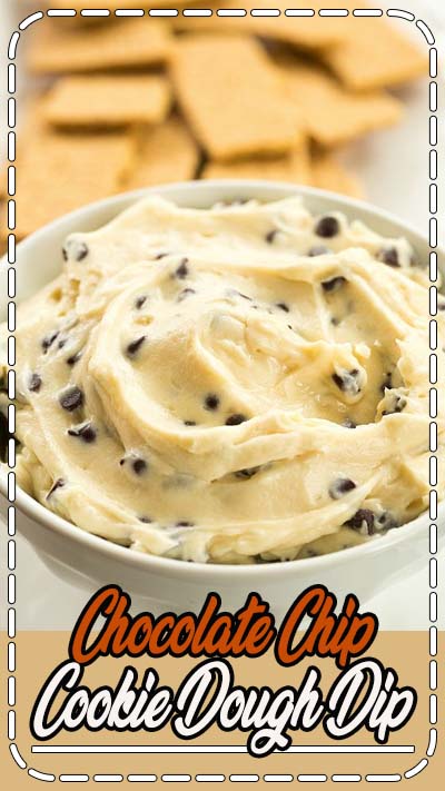 A sweet, creamy dip that tastes just like chocolate chip cookie dough without the guilt of raw egg!