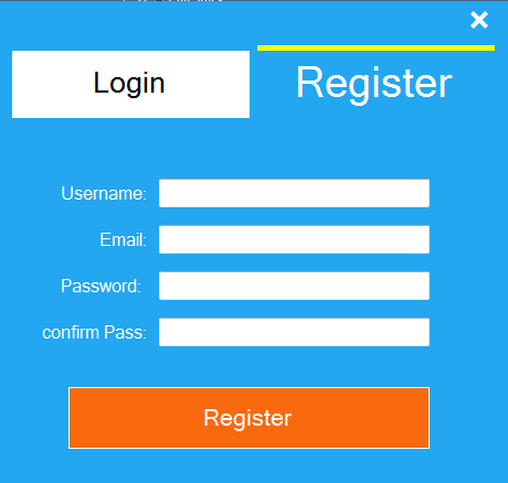Register Form Design