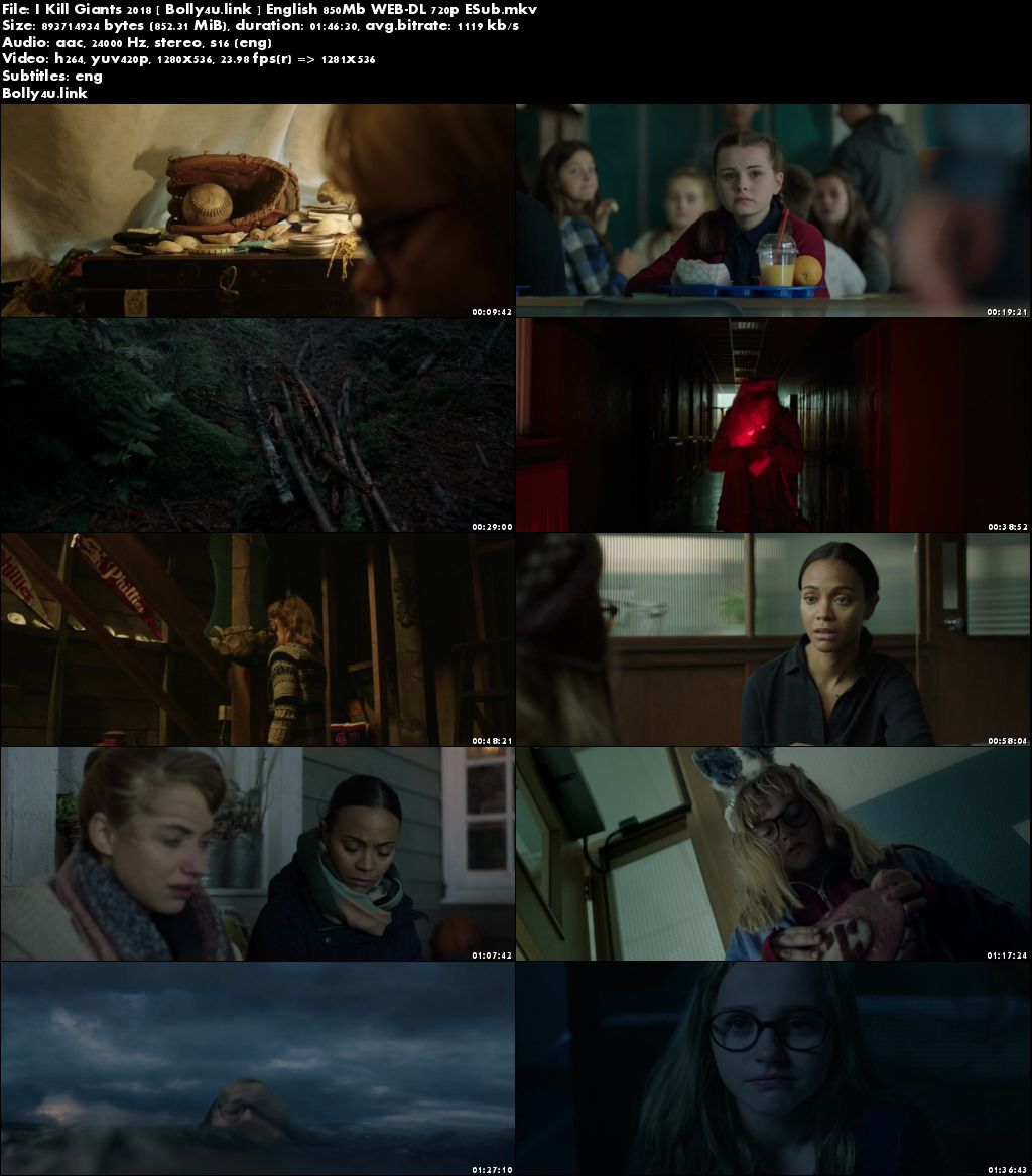 I Kill Giants 2018 WEB-DL 300MB English 480p ESub Download