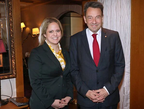 Hereditary Prince Alois and Hereditary Princess Sophie of Liechtenstein met President Peter Maurer. Minister Dr Katrin Eggenberger