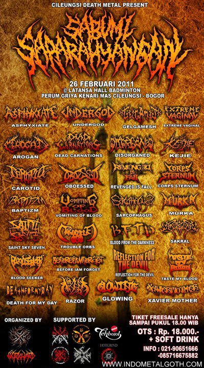 Cileungsi death metal present Sabumi saparahyangan