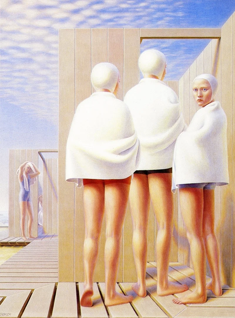 George Clair Tooker 1920-2011 | American Magic Realist painter